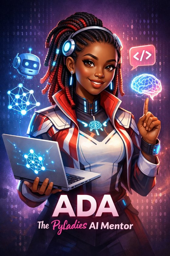 Ada, the PyLadies AI Mentor character